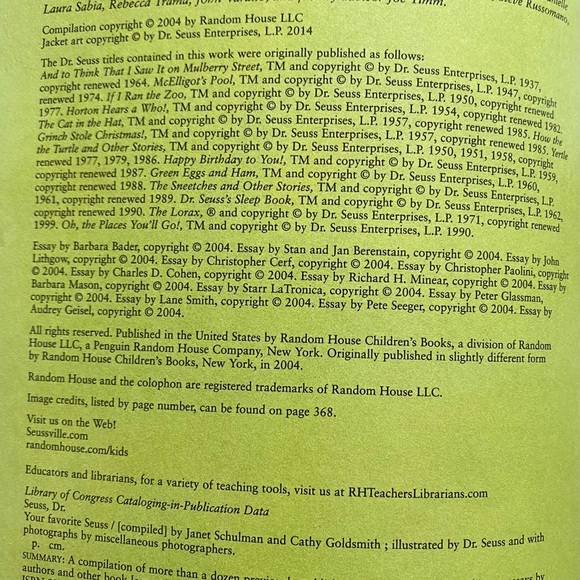 Dr. Seuss Favorite Book 13 Stories Mulberry - Picture 5 of 10